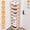 Orange, variant on 9 Tiers Vertical Shoe Rack Plastic Stackable Shoe Rack Tall Narrow Shoe Rack for Entryway Blue