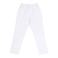 thumbnail image 4 of Mens Linen Pants Elastic Drawstring Waist Wide Leg Pants with Deep Pockets Linen Cotton Trousers Casual Loose Fit Beach Summer Pant,White 2XL, 4 of 5