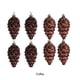 thumbnail image 5 of Bewildely 8x colgante de conos de pino, juego de 8 decoraciones de conos de pino de plástico duradero, decoraciones para árboles ABS Kits de decoración para fiestas Café, 5 of 5