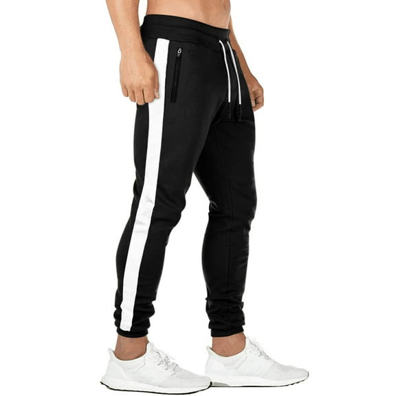Yidarton Mens Joggers Sweatpants Slim Lightweight Track Pants Zipper Pockets