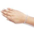 thumbnail image 5 of Haus of Brilliance 14K White Gold 8.00 Cttw Womens Round Cut Lab-Grown Diamond 4-Prong Setting Rhodium Plated Classic Tennis Bracelet with Box Clasp w/ Latch (F-G Color, VS2-SI1 Clarity) - 7.25", 5 of 6