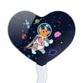 thumbnail image 2 of Cosmonaut Astronaut Dog in Space with Planets and Stars Heart Love Cupcake Picks Toppers Decoration Set of 6, 2 of 6