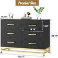 thumbnail image 5 of Commode en Bois à 6 Tiroirs - Meuble Télé Moderne et Coffre de Rangement pour Chambre, Salon, 5 of 5