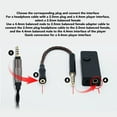 thumbnail image 4 of Cable Adaptador De Auriculares Hembra De 3,5 Mm A Macho De 2,5 Mm, 3,5 Mm Y 4,4 Mm, Cable Adaptador De Chapado En Plata Estéreo Hembra A Macho De 3,5 Mm Para Teléfonos, 4 of 8