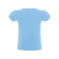 thumbnail image 3 of Zaldita Kids Girls Solid Color Basic T-shirts Cotton Round Neck Short Sleeve Blouse Tee Tops Light Blue 4-5, 3 of 5