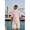 thumbnail image 3 of COOFANDY Men's Linen Henley Shirts Summer Beach Short Sleeve Loose Fit T Shirt Button Up Lightweight Casual Tee, 3 of 9