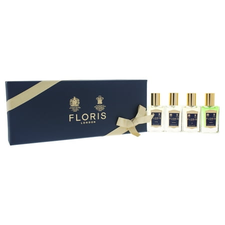 Floris London Collection by Floris London for Men - 4 Pc Mini Gift Set 4 x 0.47oz Santal EDT Spray, No.89 EDT Spray, Elite EDT Spray, JF EDT Spray
