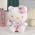 thumbnail image 4 of Muñeco de peluche de gato Sanria KT vestido Kawaii de alta calidad, regalo de cumpleaños para niños, decoración Adorable para el hogar, 4 of 4