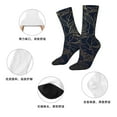 thumbnail image 5 of Honeii Copper-Gold Gloss Outline Rose Print Adult Socks,Crew Socks,Casual Calf Socks,Daily Wear Socks for Men & Women, Perfect for Sports, Casual and Everyday Use, 5 of 6