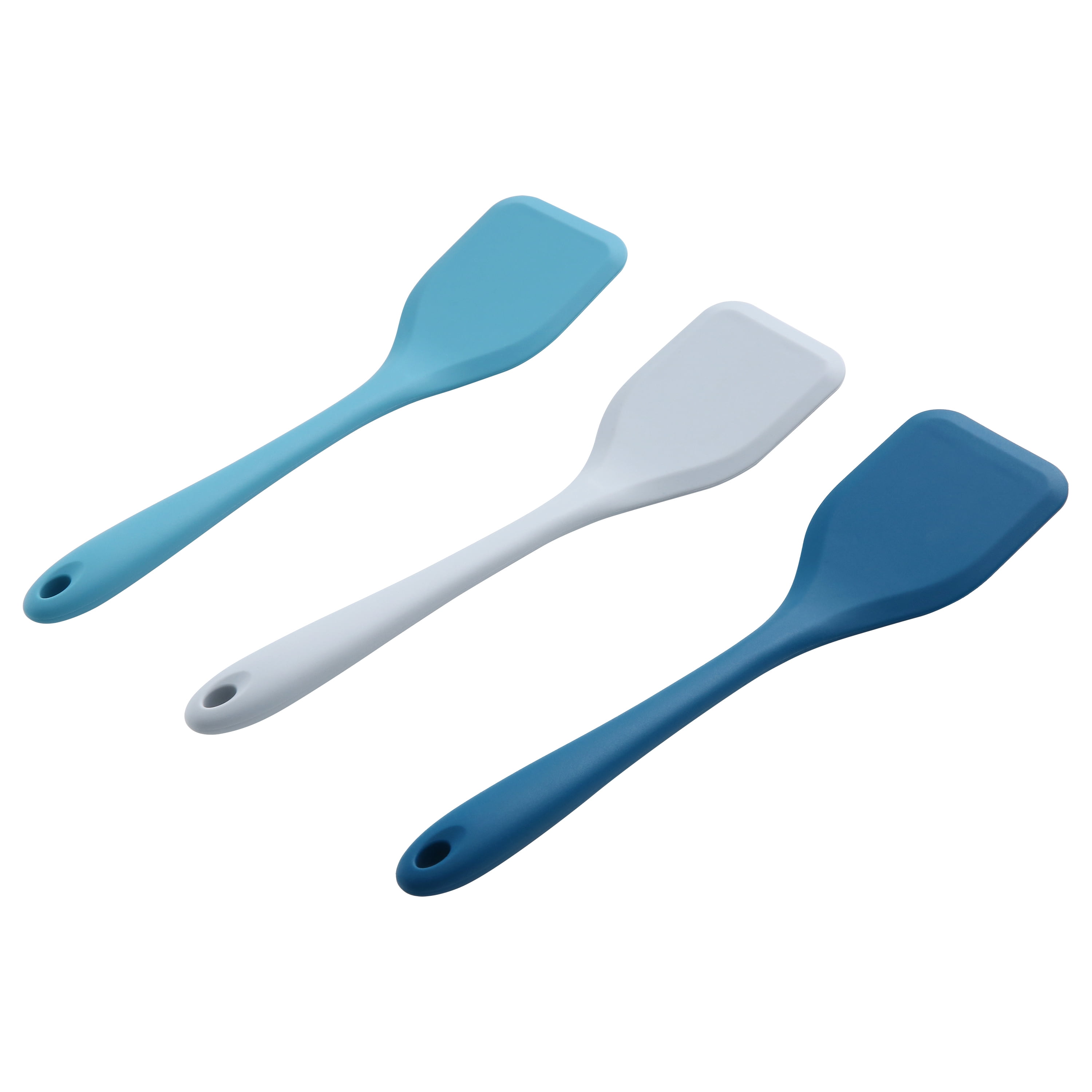Mainstays Solid Silicone Heat-Resistant Spatula Turner, Navy, Grey, or Teal, MS Color Silicone Solid Turner