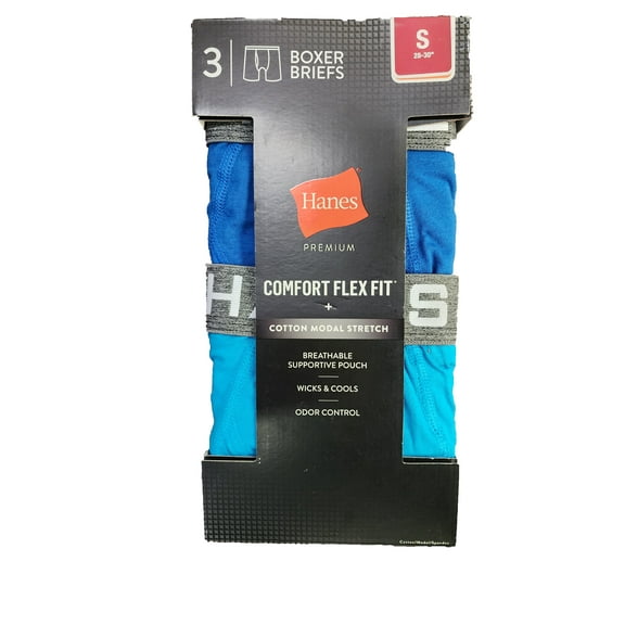 Hanes Men's Comfort Flex Fit Boxer Briefs 3pk - Assorted Solid - (Small)