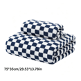 thumbnail image 2 of Checkered Towels, Ultra Soft Absorbent Thick Bath Towels, Retro Design Towels for Gym, Beach, Pool and Daily Body Drying Gifting, 29.53x13.78 Inch(Blue), 2 of 5