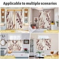 thumbnail image 6 of Eucalyptus Leaves Kitchen Curtains 84 Inch Length, Brown Spring Botanical Aesthetic Grommet Top Bedroom Living Room Curtains, Light Filtering Cafe Curtain Drapes 2 Panels Set 104''x84'', 6 of 9