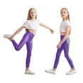 thumbnail image 3 of GYRATEDREAM Girls Metallic Leggings High Waisted Kids Yoga Pants Stretch Shiny Running Dance Tights for Teen School Workout 4-14 Years, 3 of 6