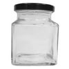 Glass Jar Kitchen Storage Container Canning Jar W/ Lid Wedding Favors 2 Size - Clear, 380ml