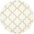 thumbnail image 4 of SAFAVIEH Montreal Lennart Geometric Quatrefoils Shag Area Rug, Ivory/Beige, 6'7" Square, 4 of 10