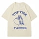 thumbnail image 2 of Camiseta con estampado de mapache para hombre y mujer, camisa informal de algodón puro de gran tamaño con estampado de dibujos animados, estilo Harajuku, 2 of 5