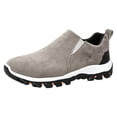 thumbnail image 6 of Pandaie Men's Slip on Loafer Walking Shoes Faux Suede Comfortable Lightweight Outdoor Hiking Sneakers Non Slip Casual Fashionable Work Shoe Size 7‑12, 6 of 6