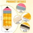 thumbnail image 6 of Pencil Class*room Rug Back to Sch*ool Pencil Decorations Clas*sroom Carpet Reading Calming Corner Soft Playmat Yellow Non Slip Rug for Preschool Kinde*rgarten Elementary Party Gift Decor, 6 of 7