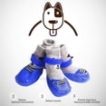 thumbnail image 4 of Calcetines antideslizantes para perros, botas impermeables para perros, zapatos de algodón para mascotas para interior azul S, 4 of 5