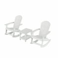 thumbnail image 2 of WestinTrends Tuscany 3-Piece HIPS Outdoor Rocking Adirondack Chair With Side Table, White, 2 of 5