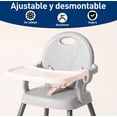 thumbnail image 3 of Silla Periquera Para Bebe Alta Plegable Portatil 3 En 1 Modelo  Gris, 3 of 4