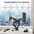 thumbnail image 4 of Acer Dual Monitor Arm, Computer Desk Arm with VESA Mounts for 17&ndash;32&Prime; Screens, Fully Adjustable Gas Spring Monitor Stand, C-Clamp and Grom, 4 of 7