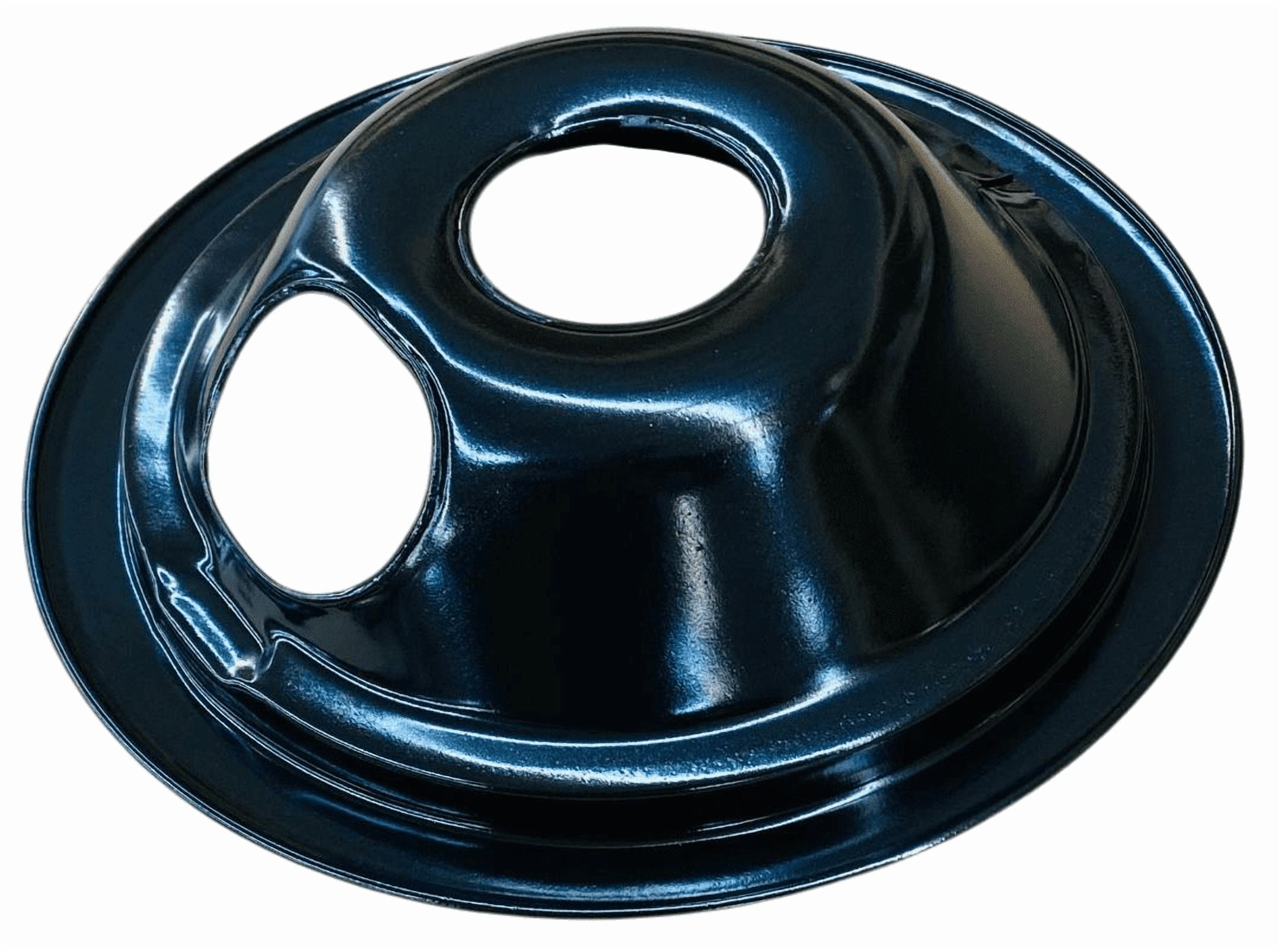 Black Porcelain Drip Tray, 4 Pack, for GE, (3) 6" WB31M20, (1) 8" WB31M19