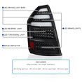 thumbnail image 3 of Spec-D Tuning Black LED Bar Tail Lights Compatible with 2005-2007 Chrysler 300C, Left + Right Pair Assembly, 3 of 7