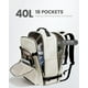 thumbnail image 3 of Mochila de viaje LOVEVOOK Carry on 40 L impermeable con cubos, 3 of 7