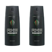 2 Pack Axe Africa Mens Deodorant Body Spray, 150ml