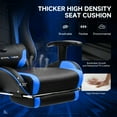 thumbnail image 3 of GTPLAYER Gaming Chair with Bluetooth Speakers Footrest PU Leather Music Office Chair, Blue, 3 of 11