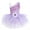 Purple, variant on IBTOM CASTLE Kid Girls Sequins Flower One Shoulder Ballet Dance Dress Sleeveless Ruffle Tutu Skirted Leotard Ballerina Dancewear Outfit