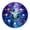 Blue1, variant on Glow in the Dark Wall Clock 12 Inch Moon Wall Clocks Battery Operated Silent Blue Wall Clock for Living Room Bedroom