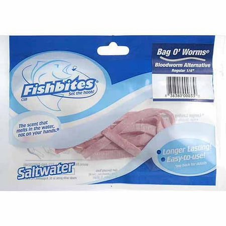 UPC: 0838380000330 | Fishbites Bag O  Worms Bloodworm Saltwater Fishing Bait  Bloodworm