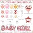 thumbnail image 2 of Decoración para baby shower WHYMEO Girl, rosa y oro rosa, es una niña, 2 of 7