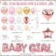 thumbnail image 2 of Decoración para baby shower WHYMEO Girl, rosa y oro rosa, es una niña, 2 of 7