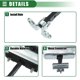 thumbnail image 5 of Ofertas únicas 2 Pcs Conjunto de correa de verificación de puerta tope limitador soporte para Ford No.6C1AV23500AC, 5 of 7