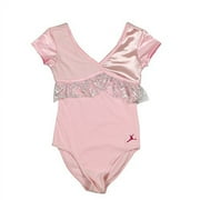 Capezio Girls' Future Star Shimmer And Bows Short-Sleeve Leotard (X Small, Dreamy Pink)