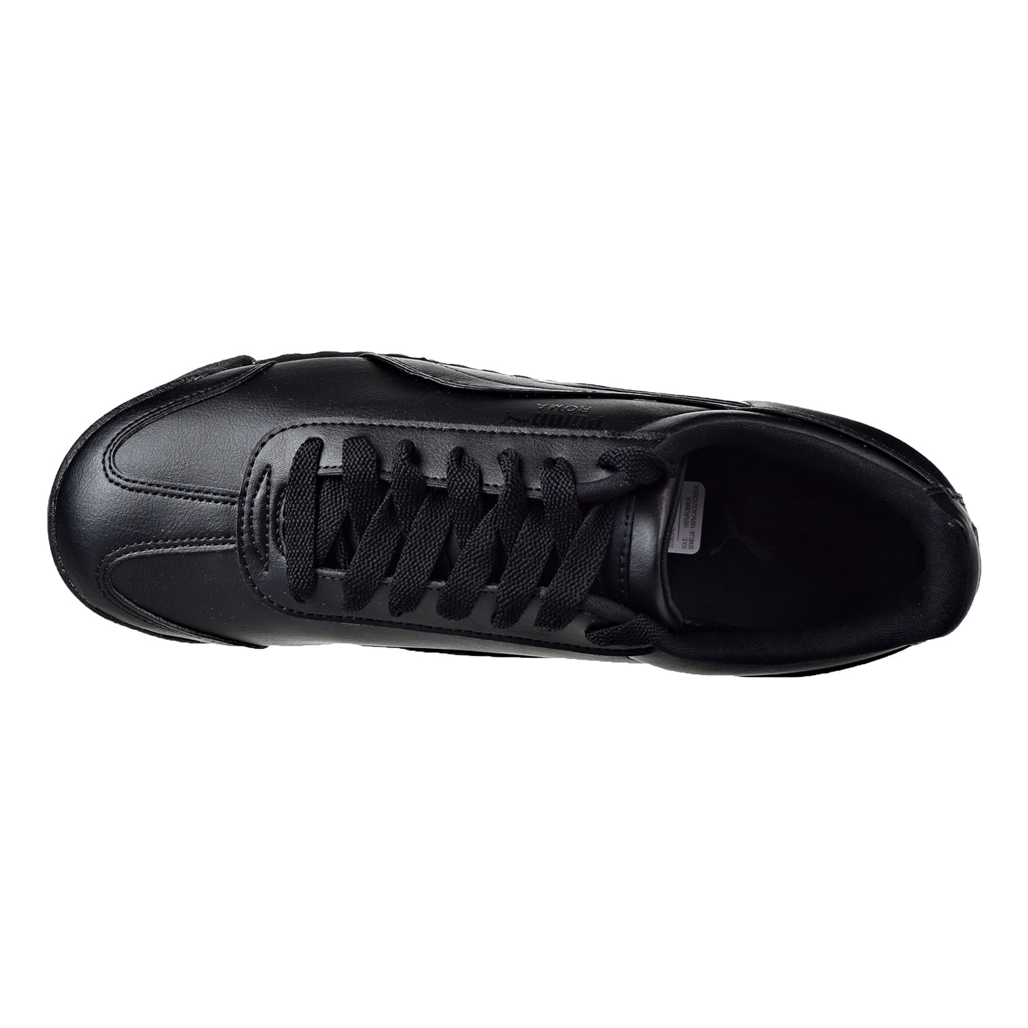 puma 353572-17: men's black/black roma basic fashion sneakers (9.5 