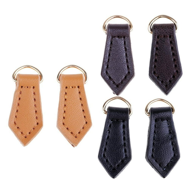  Fujiyuan 20 Pcs Leather Zip Tags Pull 39mmx10mm PU Faux  Lmitation for Boot Jacket Bag Purse Clothes Zipper Pulls Replacement  Instant Kit Brown : Everything Else
