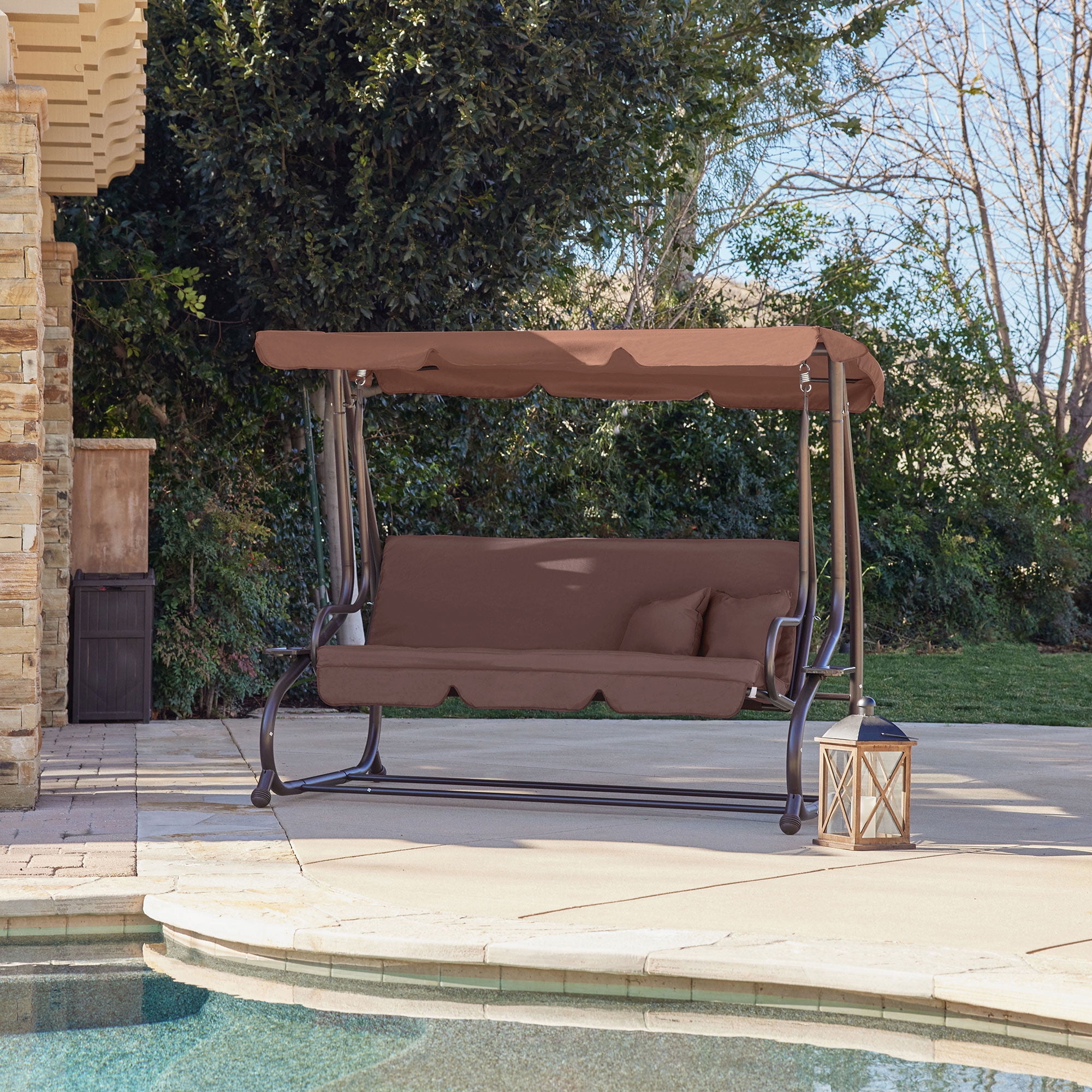 Belleze Outdoor Canopy Porch Swing/Bed Hammock Tilt Canopy with Steel