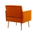 thumbnail image 3 of Accent Chair, Leisure Single Sofa with Rose Golden Feet, 3 of 7