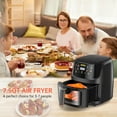 thumbnail image 6 of Air Fryers, 7.5 QT 8-in-1 Oilless Air Fryer Oven with Visible Cooking Window, One-Touch Screen, Nonstick and Dishwasher-Safe Basket, Customized Temp/Time, Including Air Fryer Paper Liners 50PCS, 6 of 6