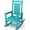 Aruba Blue, variant on KINGYES HDPE Rocking Chairs Outdoor, Patio Rocking Chairs Smooth Porch Rocker for Deck Lawn Yard, Navy