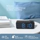 thumbnail image 4 of Digital Alarm Clock for Bedroom with FM Radio,8-Color Font Dimmer, USB A,C 2 Charging Ports, Timer, Dual Alarm,Large Number Bedside Alarm Clock,for Adults Kids Teens Heavy Sleepers, 4 of 5