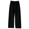 thumbnail image 5 of LODIENY Men Baggy Jeans Straight Wide Leg Skater Hip Hop Denim Pants Loose Fit Button Waist Vintage Y2K Streetwear Trousers with Pockets Black XXXL, 5 of 7