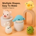 thumbnail image 3 of Xinyi Beginner Crochet Kit with Hook and Yarns, 5 PCS Animal Set for Adults, Includes Step-by-Step Instructions and Video Tutorials, Complete Crochet Set, 3 of 7