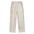 thumbnail image 2 of FORMRS Kids Pajama Pants with Pockets Size 9-10Y Boys Lounge Sleep Bottoms, Beige Abstract Pattern, 2 of 8