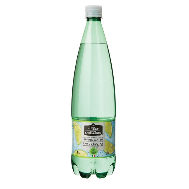 Our Finest Natural Lime Flavour Spring Water - Carbonated 1L